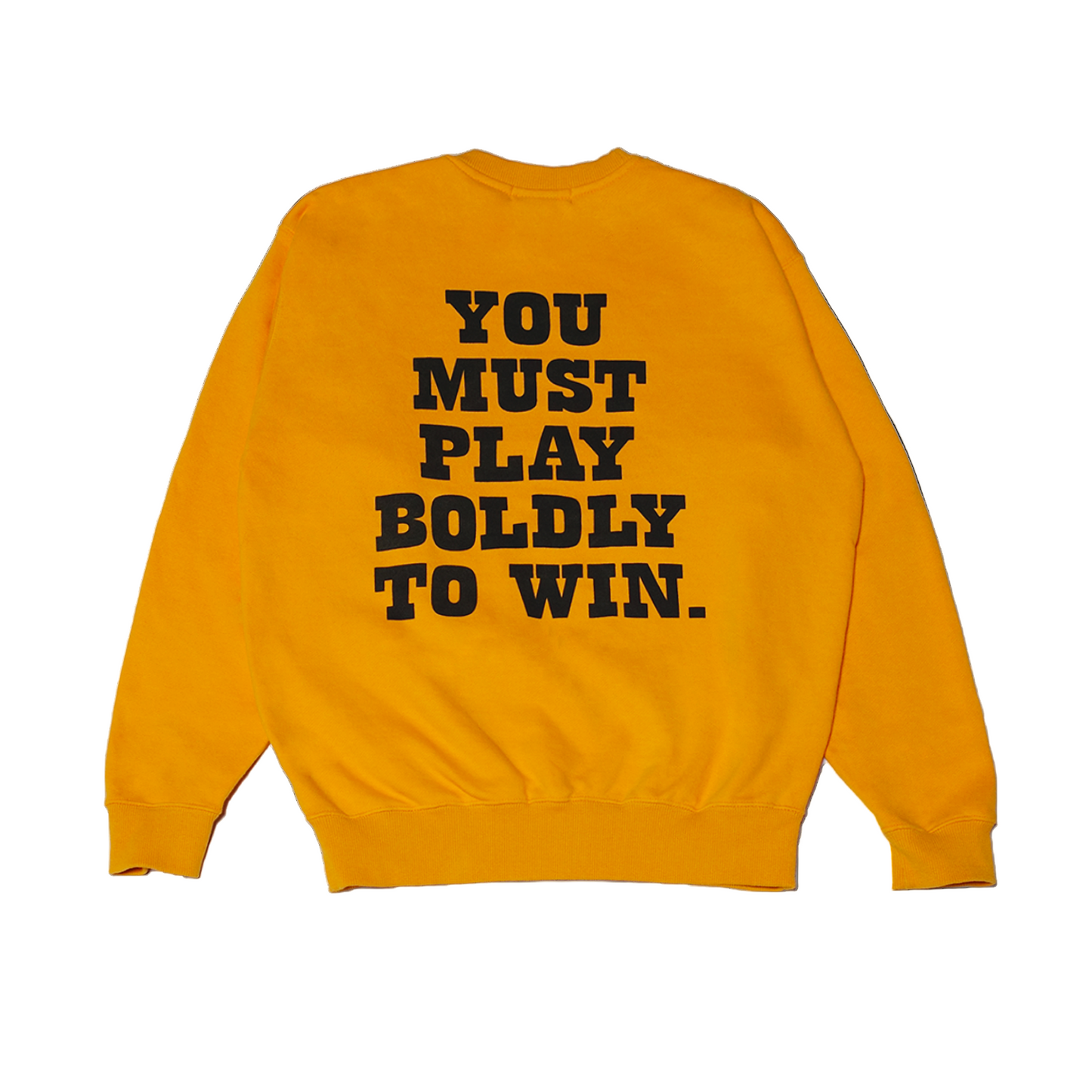 "YMPBW" PRINTED CREW SWEAT - GOLD