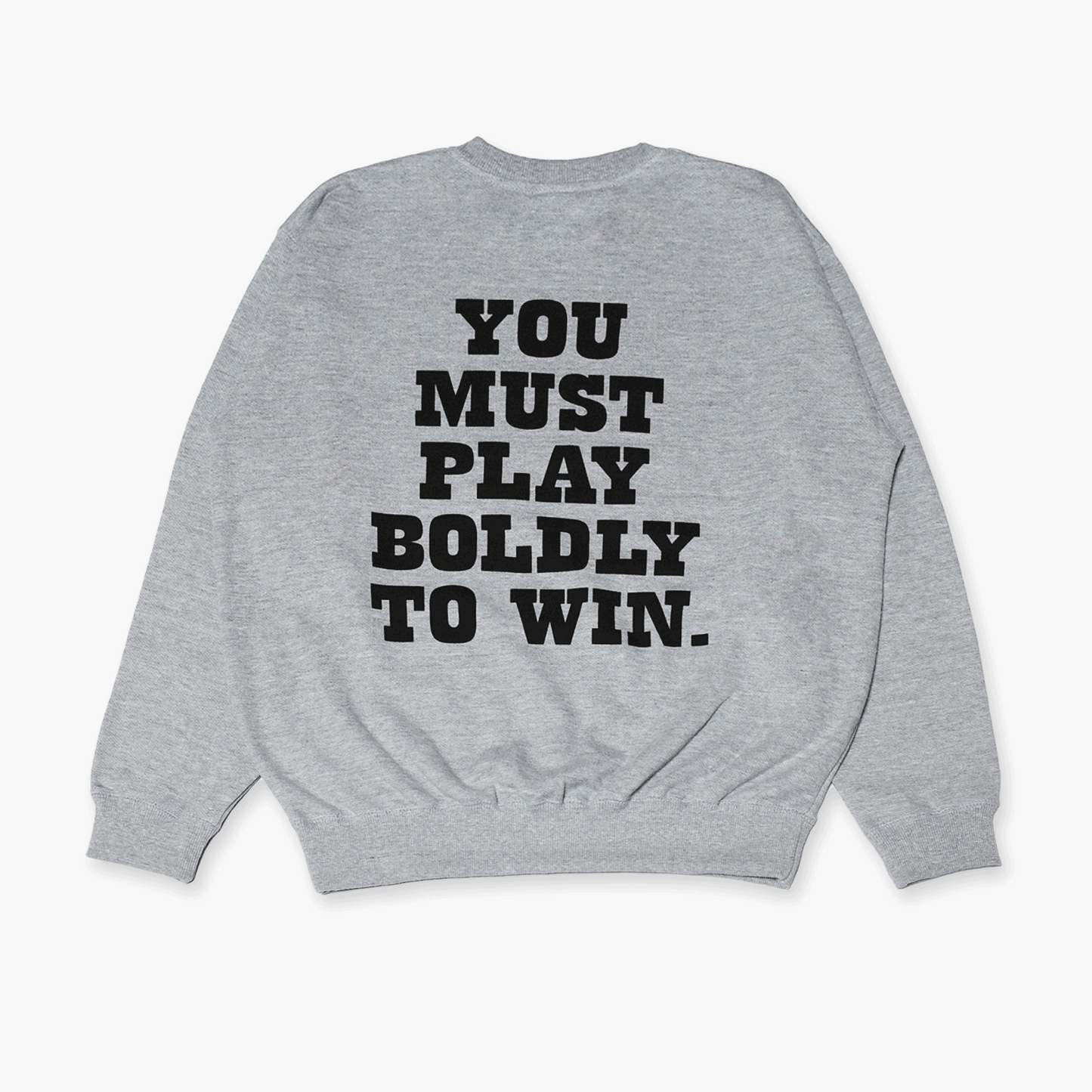 "YMPBW" PRINTED CREW SWEAT - GREY