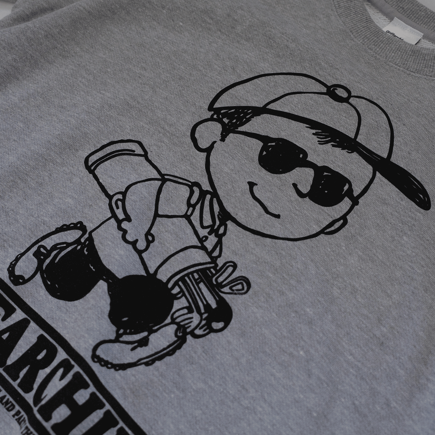 "YMPBW" PRINTED CREW SWEAT - GREY