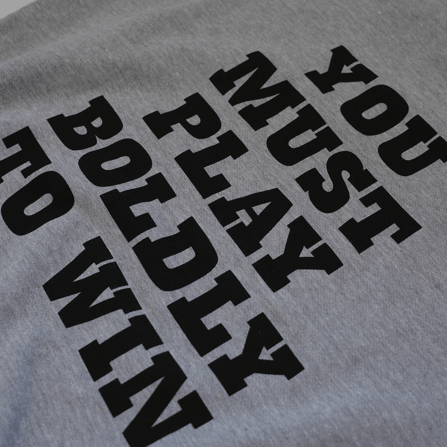 "YMPBW" PRINTED CREW SWEAT - GREY